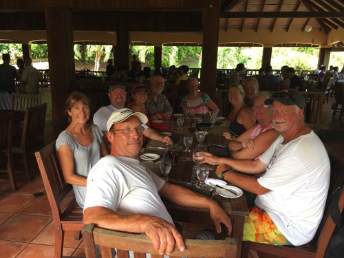 Lunch with cruising friends in Grenada